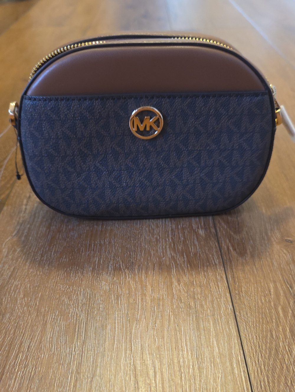 Michael Kors Brown MK Logo Crossbody Camera Bag *NWT*